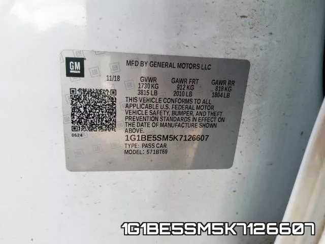 1G1BE5SM5K7126607 фото 2