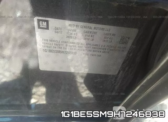 1G1BE5SM9H7246838 фото 10