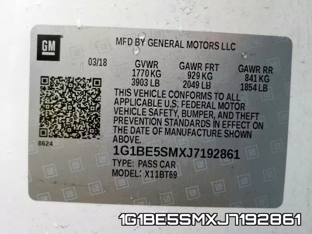 1G1BE5SMXJ7192861 фото 2