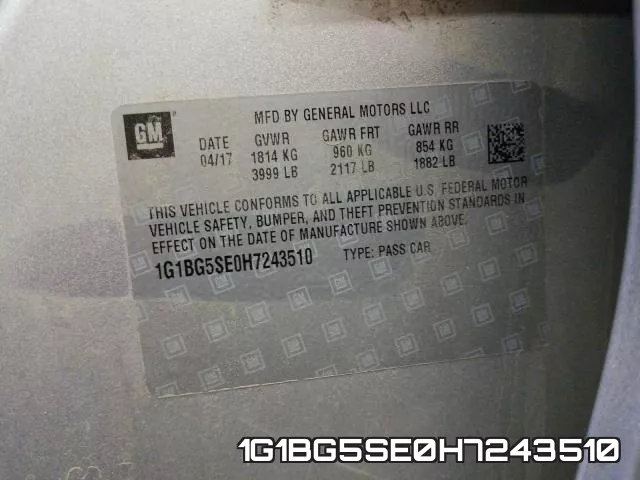 1G1BG5SE0H7243510 фото 2