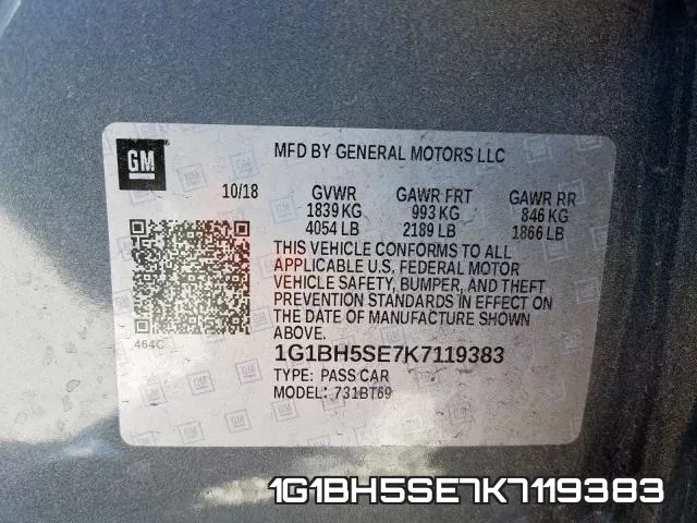 1G1BH5SE7K7119383 фото 2