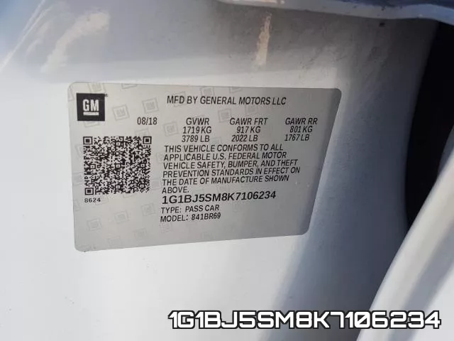 1G1BJ5SM8K7106234 фото 2