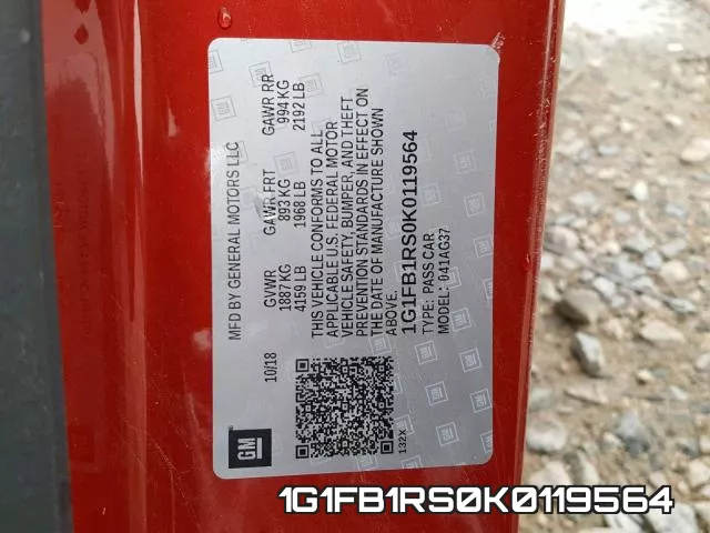 1G1FB1RS0K0119564 фото 2