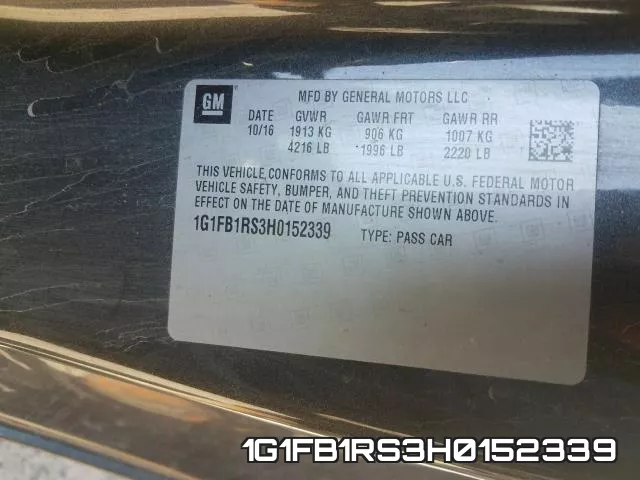 1G1FB1RS3H0152339 фото 2