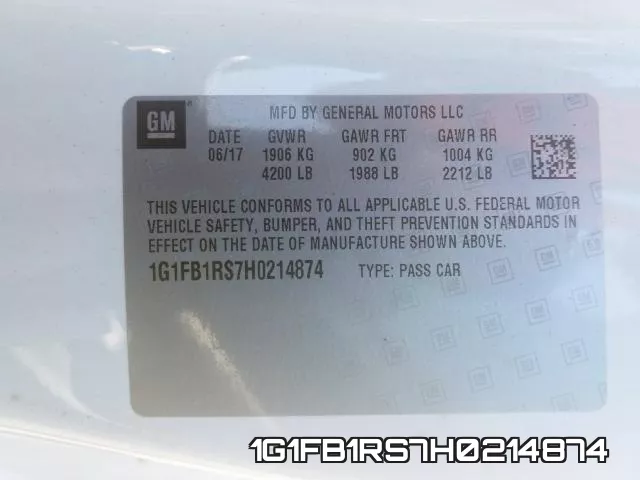 1G1FB1RS7H0214874 фото 2