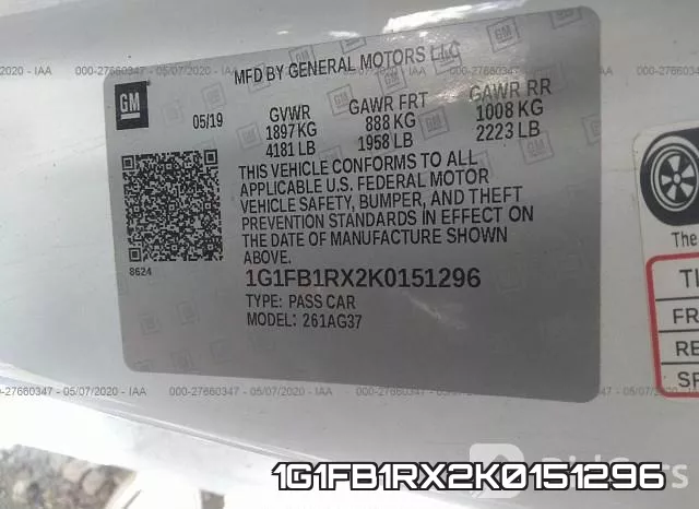 1G1FB1RX2K0151296 фото 10