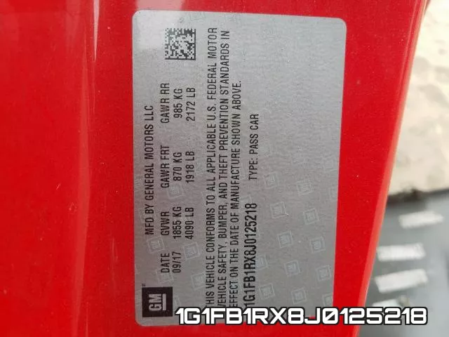 1G1FB1RX8J0125218 фото 2