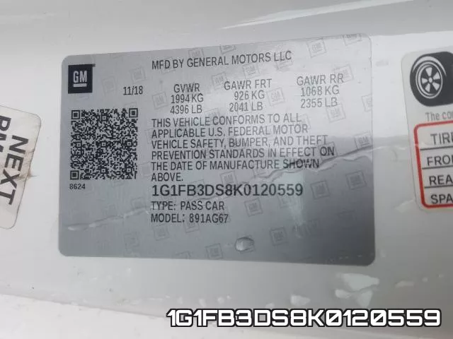 1G1FB3DS8K0120559 фото 2