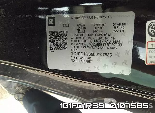 1G1FD1RS9L0107585 фото 10