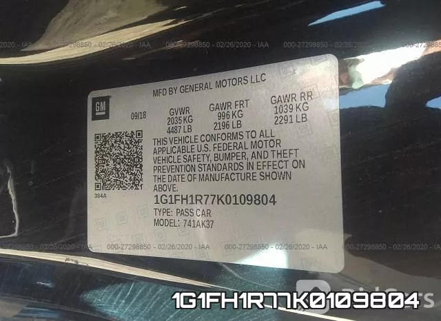 1G1FH1R77K0109804 фото 10