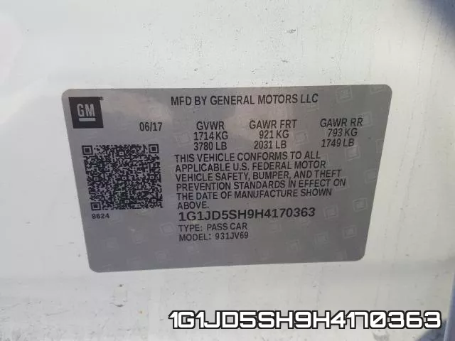 1G1JD5SH9H4170363 фото 2