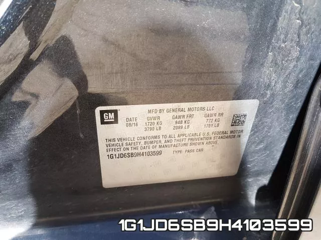 1G1JD6SB9H4103599 фото 2