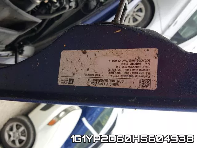 1G1YP2D60H5604938 фото 2