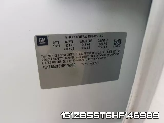 1G1ZB5ST6HF146989 фото 2