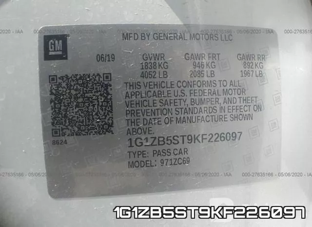 1G1ZB5ST9KF226097 фото 10