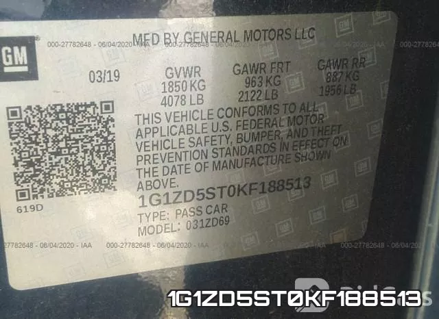 1G1ZD5ST0KF188513 фото 10