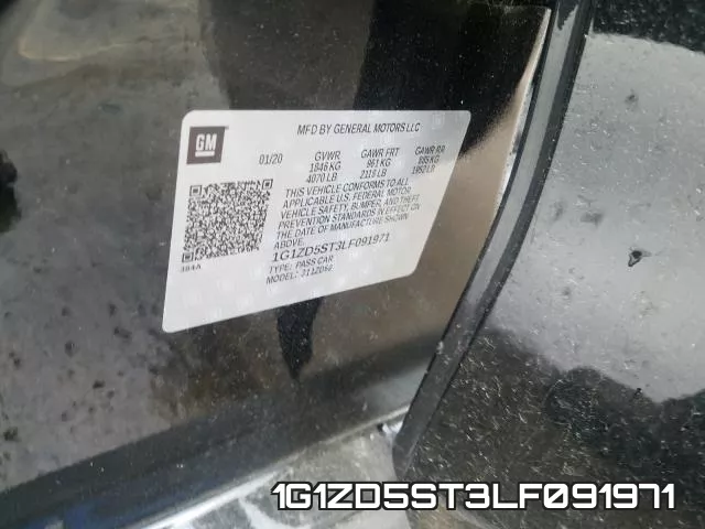1G1ZD5ST3LF091971 фото 2