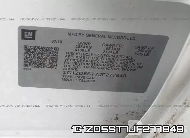 1G1ZD5ST7JF277848 фото 10