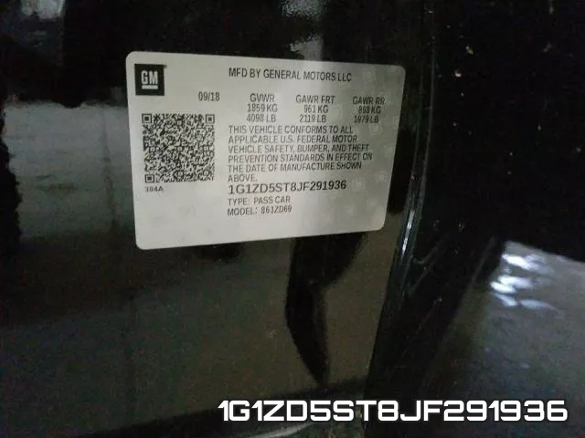 1G1ZD5ST8JF291936 фото 2