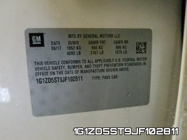 1G1ZD5ST9JF102811 фото 2