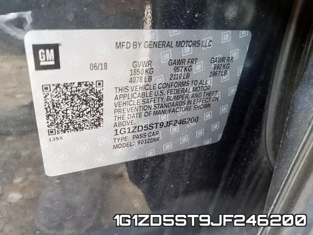 1G1ZD5ST9JF246200 фото 2
