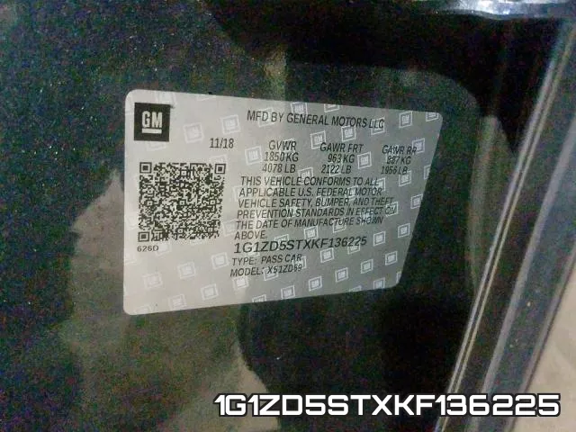 1G1ZD5STXKF136225 фото 2