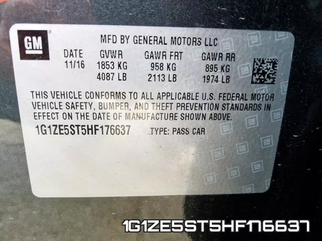 1G1ZE5ST5HF176637 фото 2