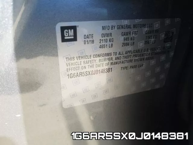 1G6AR5SX0J0148381 фото 2