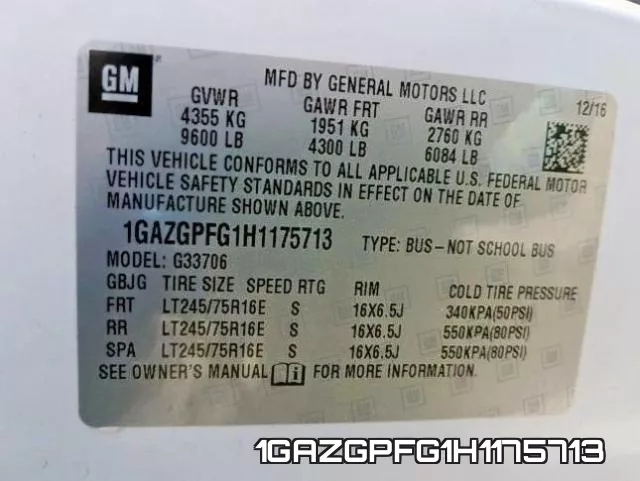 1GAZGPFG1H1175713 фото 2