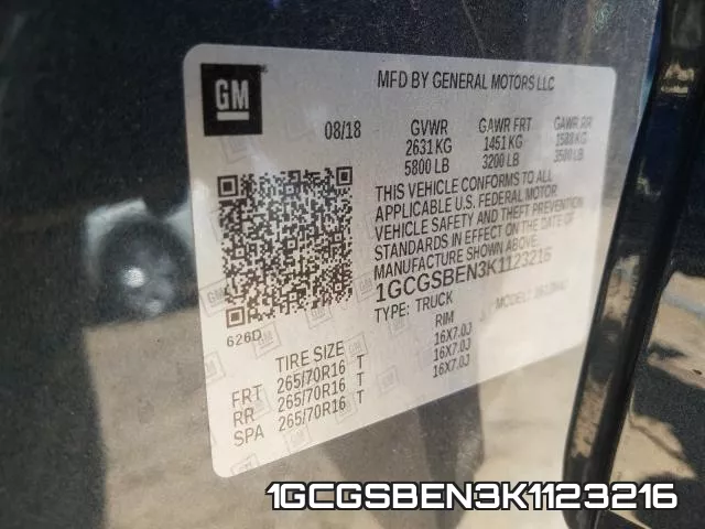 1GCGSBEN3K1123216 фото 2