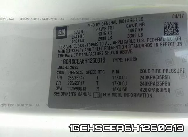 1GCHSCEA6H1260313 фото 10