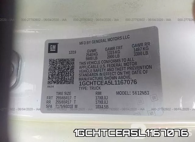 1GCHTCEA5L1167076 фото 10