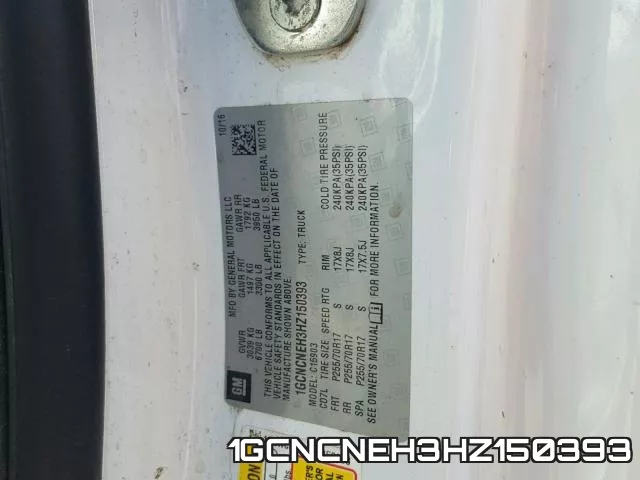 1GCNCNEH3HZ150393 фото 2