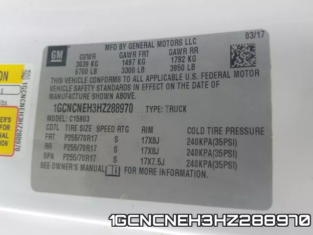 1GCNCNEH3HZ288970 фото 2