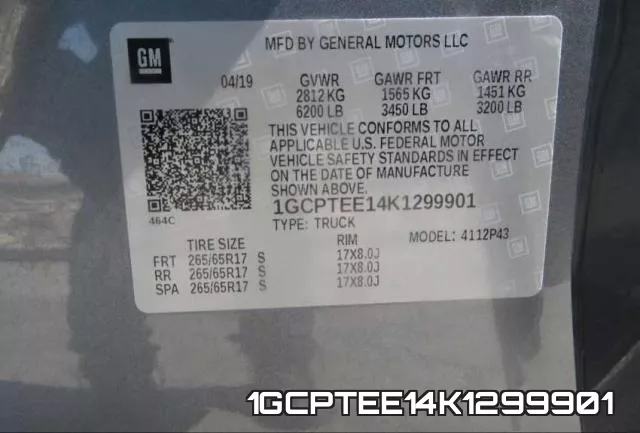 1GCPTEE14K1299901 фото 2