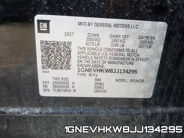 1GNEVHKW8JJ134295 фото 2