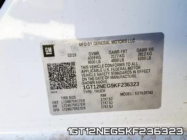 1GT12NEG5KF236323 фото 2