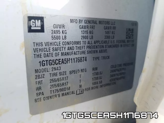 1GTG5CEA5H1176874 фото 2