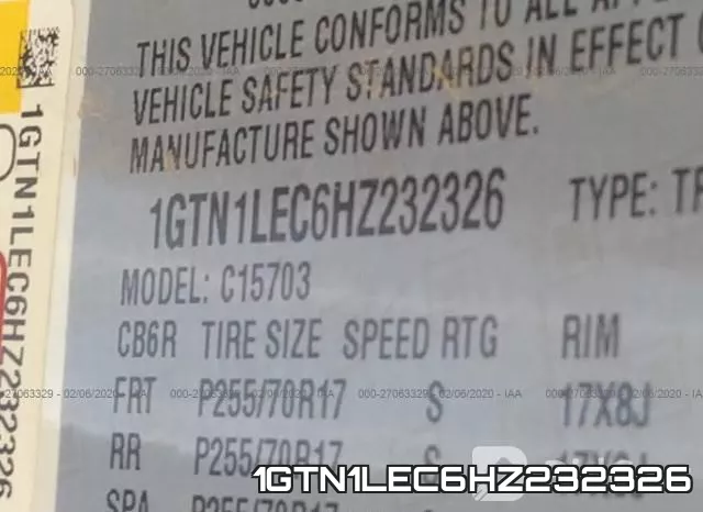 1GTN1LEC6HZ232326 фото 10