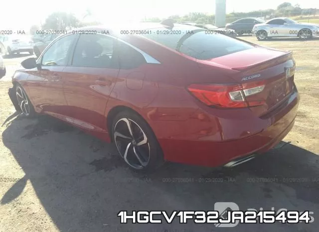 1HGCV1F32JA215494 фото 4