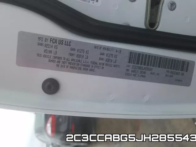 2C3CCABG5JH285543 фото 2