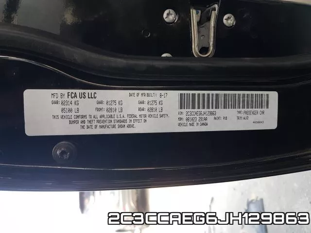 2C3CCAEG6JH129863 фото 2