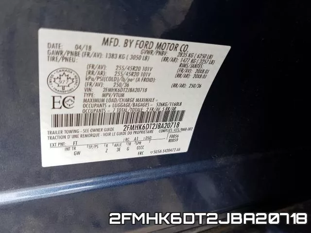 2FMHK6DT2JBA20718 фото 2