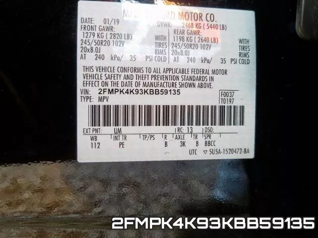 2FMPK4K93KBB59135 фото 2
