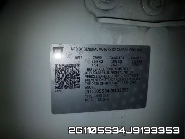 2G1105S34J9133353 фото 2