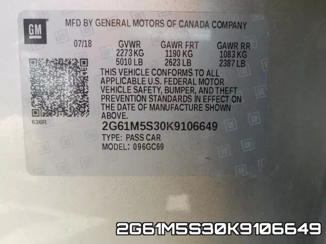 2G61M5S30K9106649 фото 2