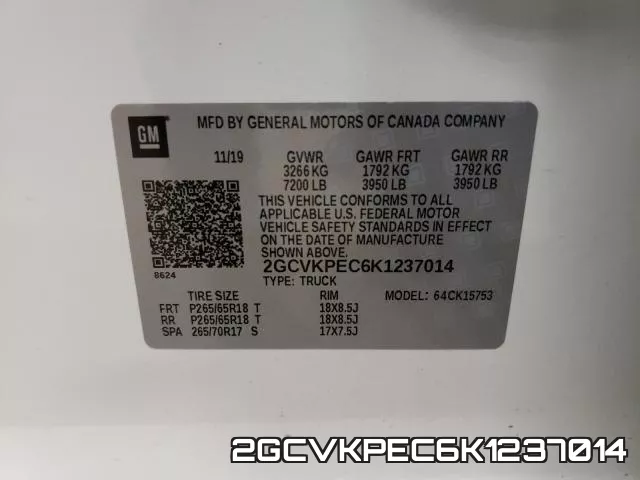 2GCVKPEC6K1237014 фото 2