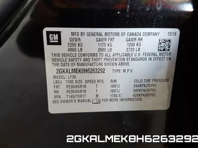 2GKALMEK8H6263292 фото 2