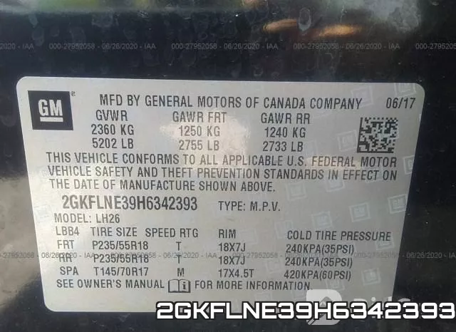 2GKFLNE39H6342393 фото 10