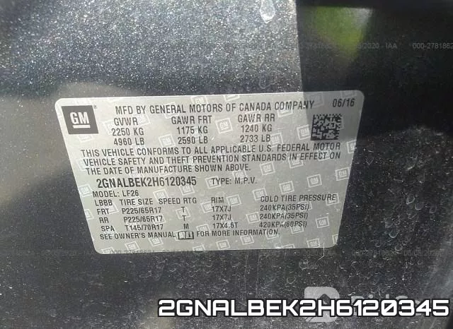 2GNALBEK2H6120345 фото 10